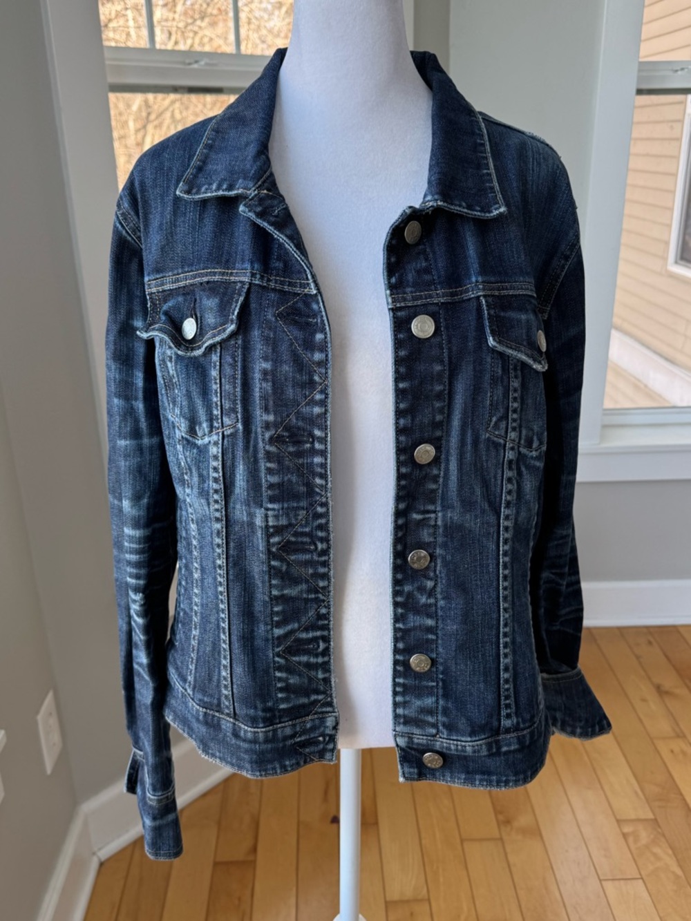 J. Crew Dark Wash Blue Denim Jacket